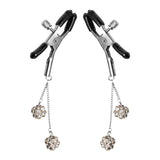 Ornament Adjustable Nipple Clamps with Jewel Accents