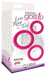 Love Ring Trio Silicone Cock Rings